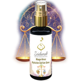 Produktfoto Waage-Venus Mystischer Duft der Sterne, umgeben von floralen und kosmischen Elementen, symbolisiert Harmonie, Balance und zeitlose Schönheit.