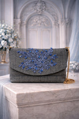 „Exklusive Designertasche Atlanta mit blauem Achat in elegantem Design“